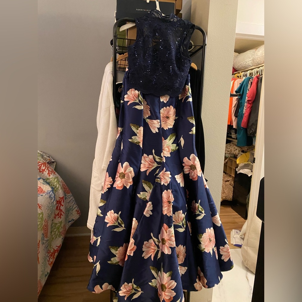 Floral Navy Dress